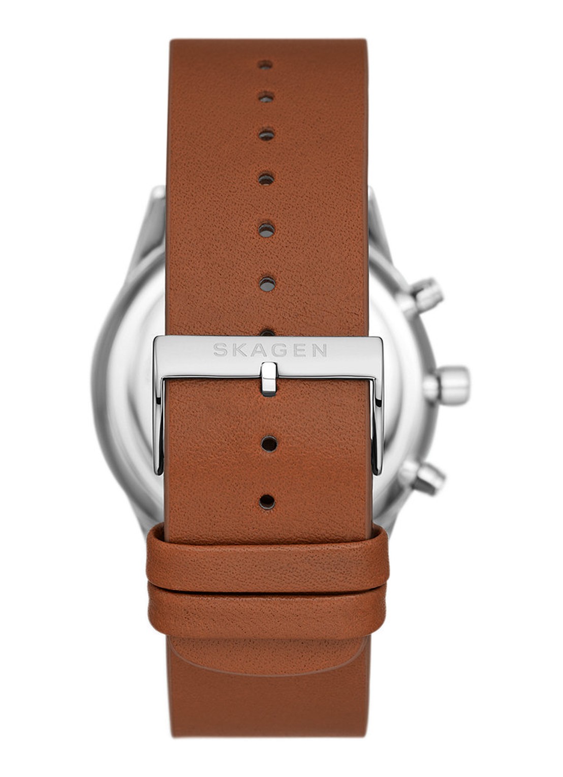 Skagen Holst Chronograph horloge SKW6916 - detail zilver
