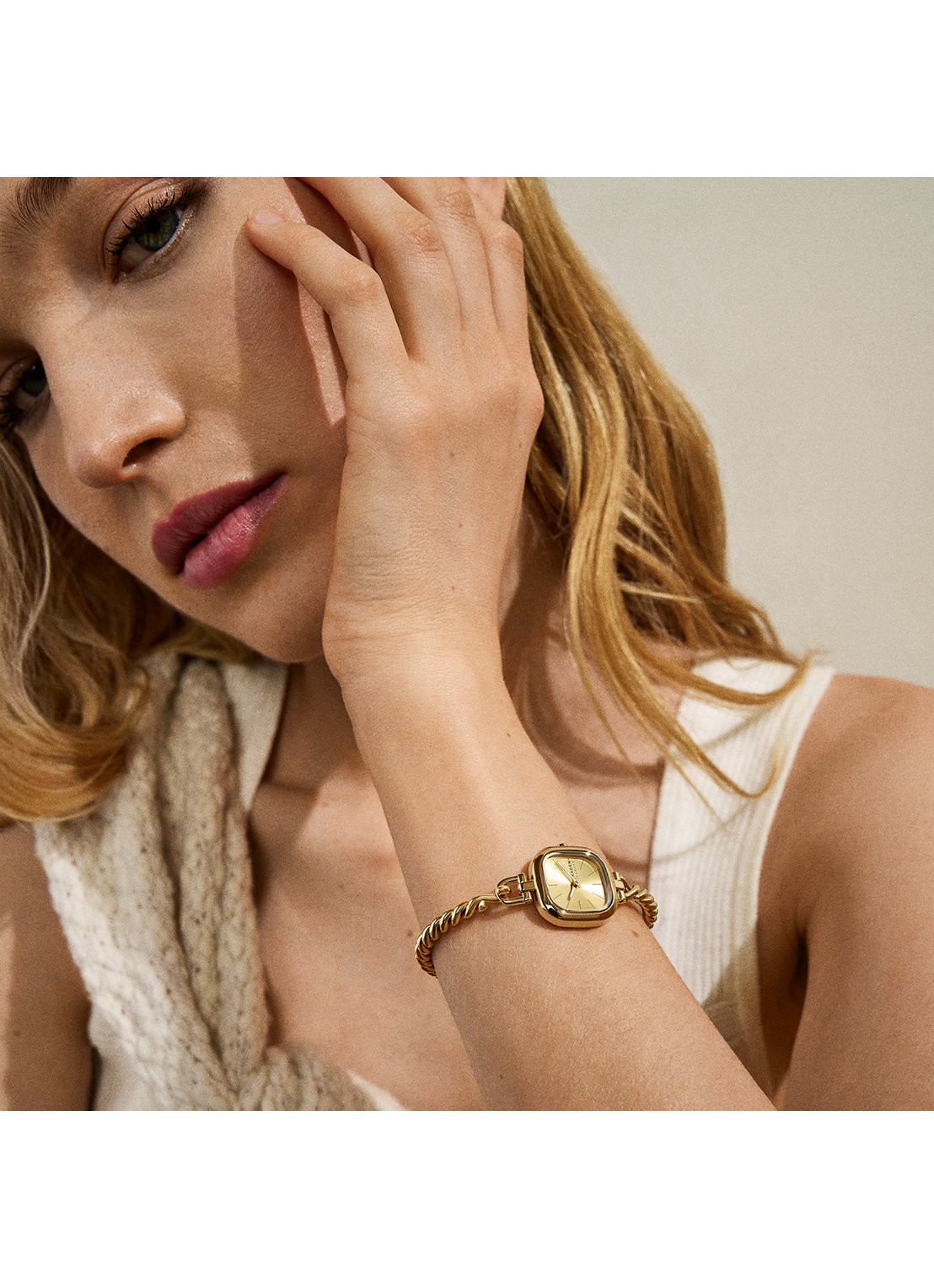 Skagen Mellem Micro horloge SKW3181 - detail 5 goud
