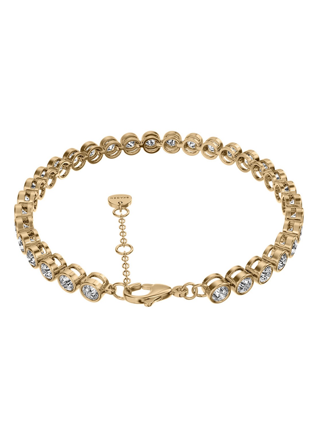 Skagen Moderne Glitz armband SKJ5021710 - detail goud