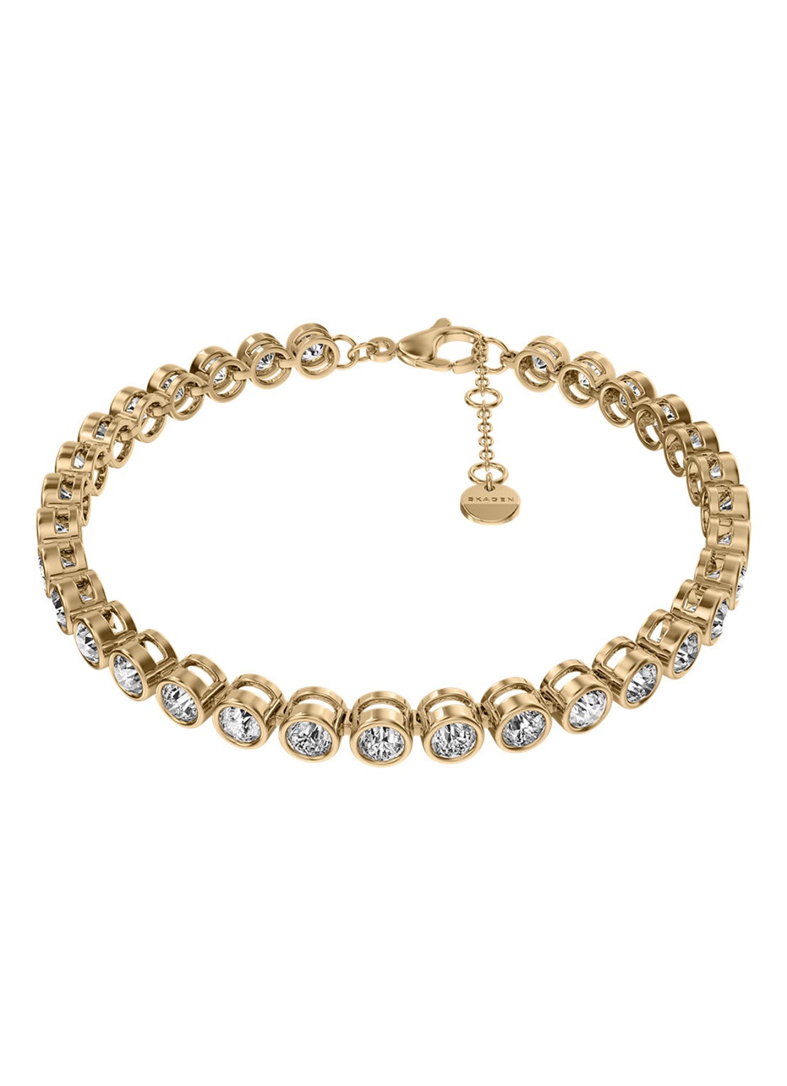 Skagen Moderne Glitz armband SKJ5021710 - voorkant 3 goud