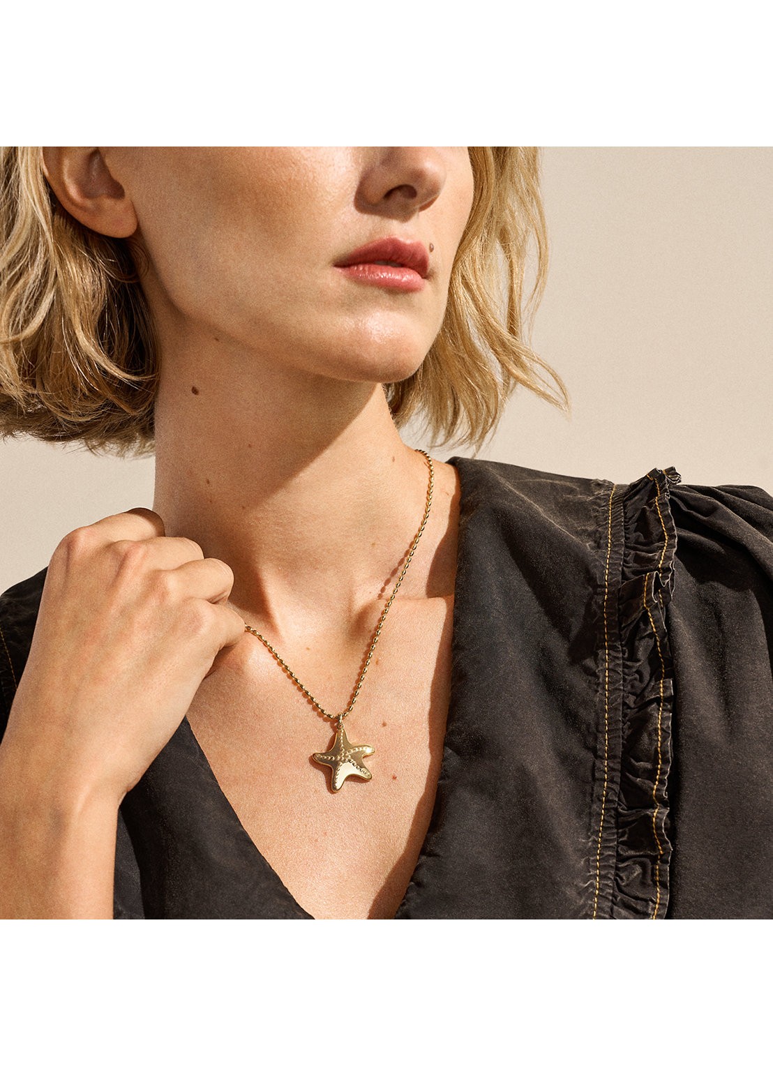Skagen Moderne Ikon ketting SKJ1899710 - detail 4 goud