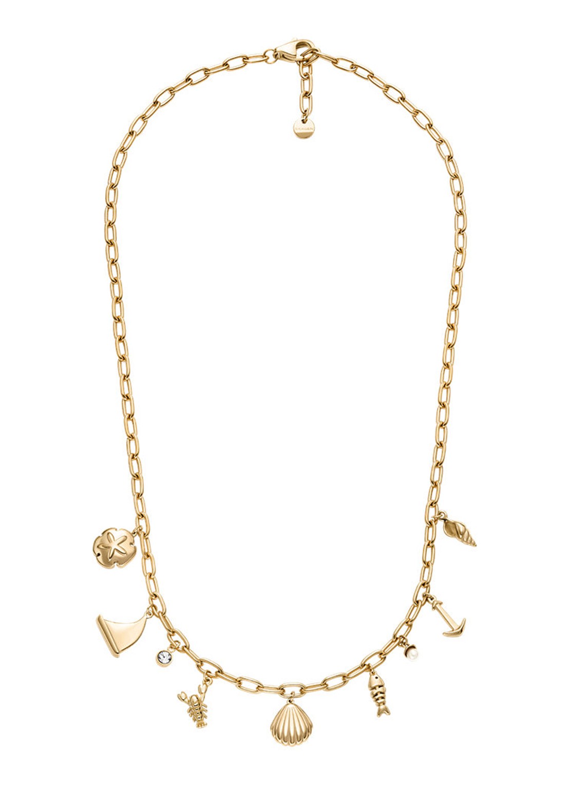 Skagen Moderne Ikon ketting SKJ1902710 - detail goud