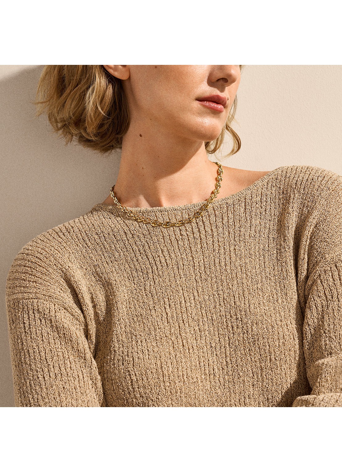 Skagen Moderne Stak ketting SKJ5017710 - detail 4 goud