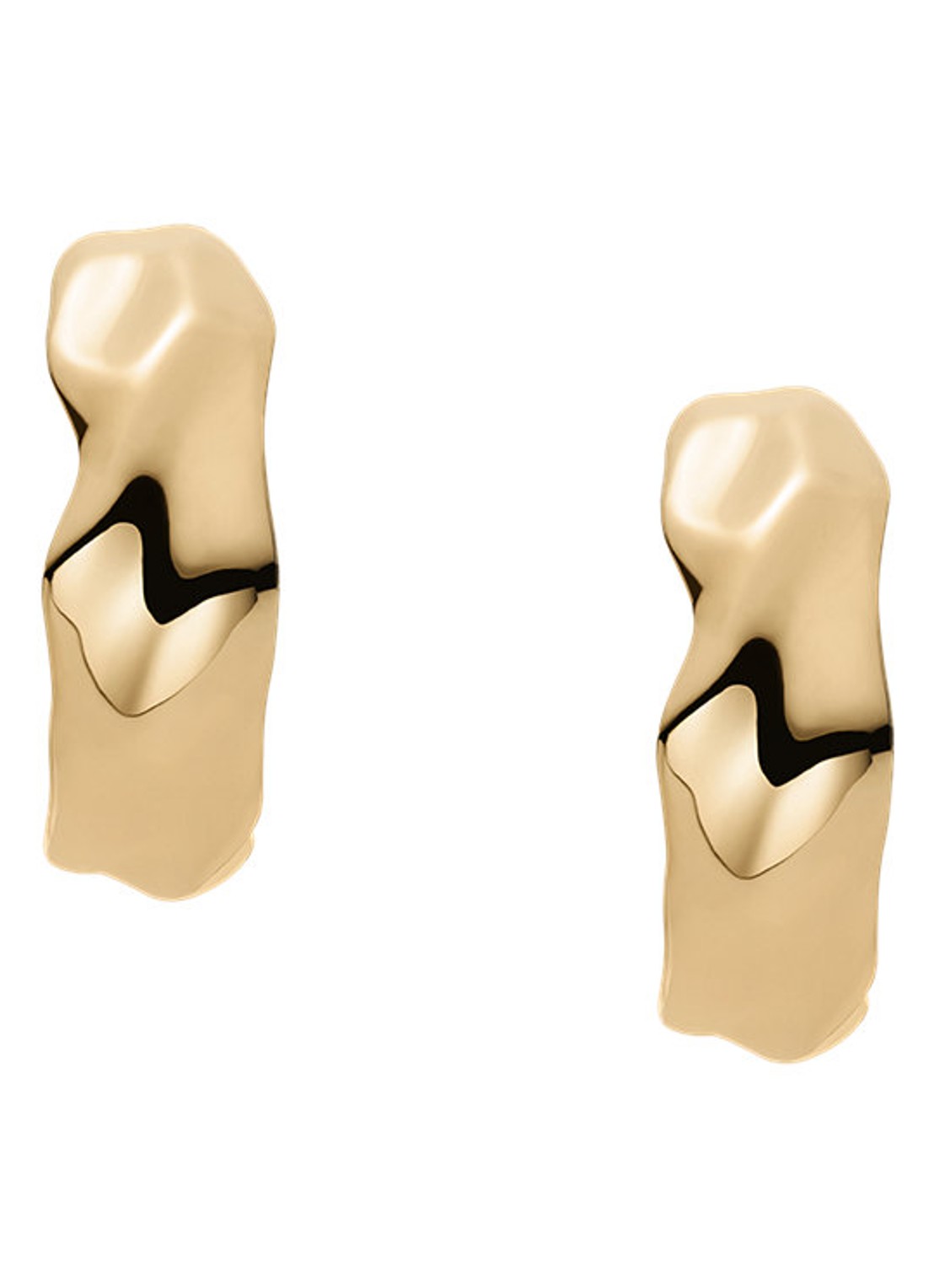 Skagen Moderne Stak oorringen SKJ1903710 - detail goud