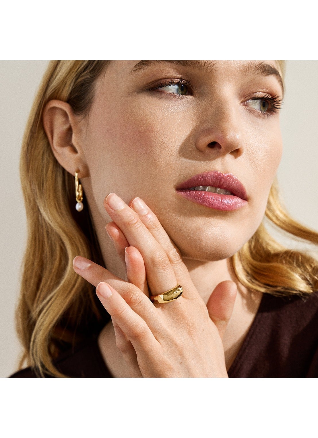 Skagen Moderne Stak ring verguld SKJ5026710 - detail 5 zilver