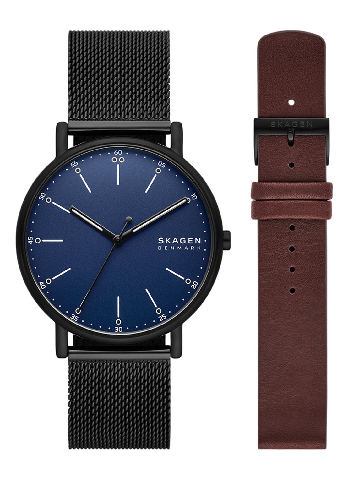 Skagen Signatur horloge SKW6933SET - voorkant zwart