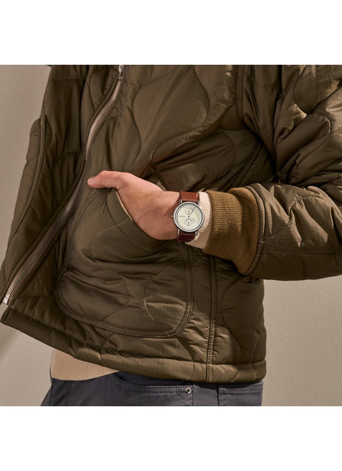 Skagen Signatur horloge  SKW6942 - detail 3 zilver