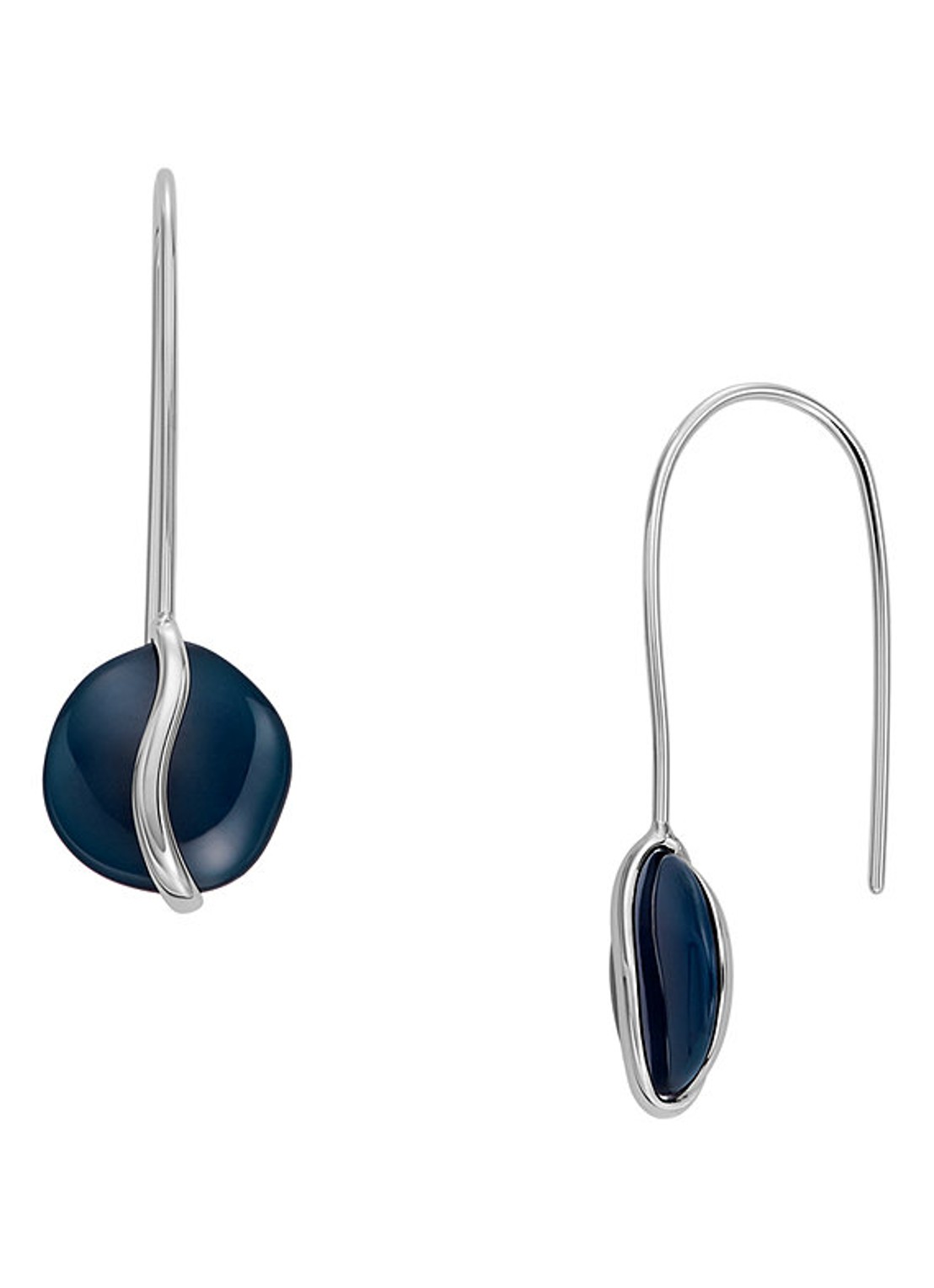 Skagen Sofie oorhangers SKJ1812040 - voorkant zilver