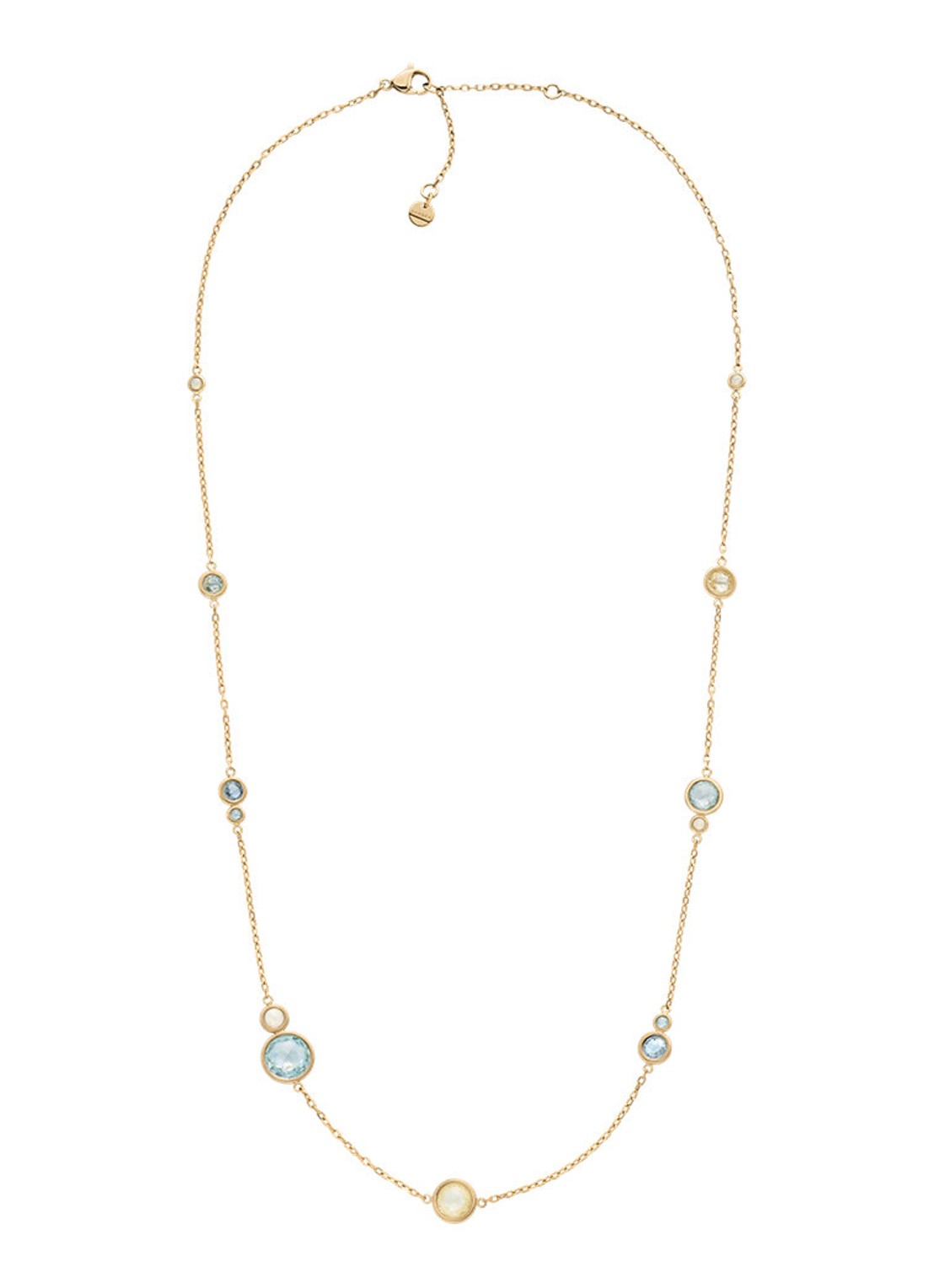 Skagen Sofie Sea Glass ketting SKJ1895710 - detail goud