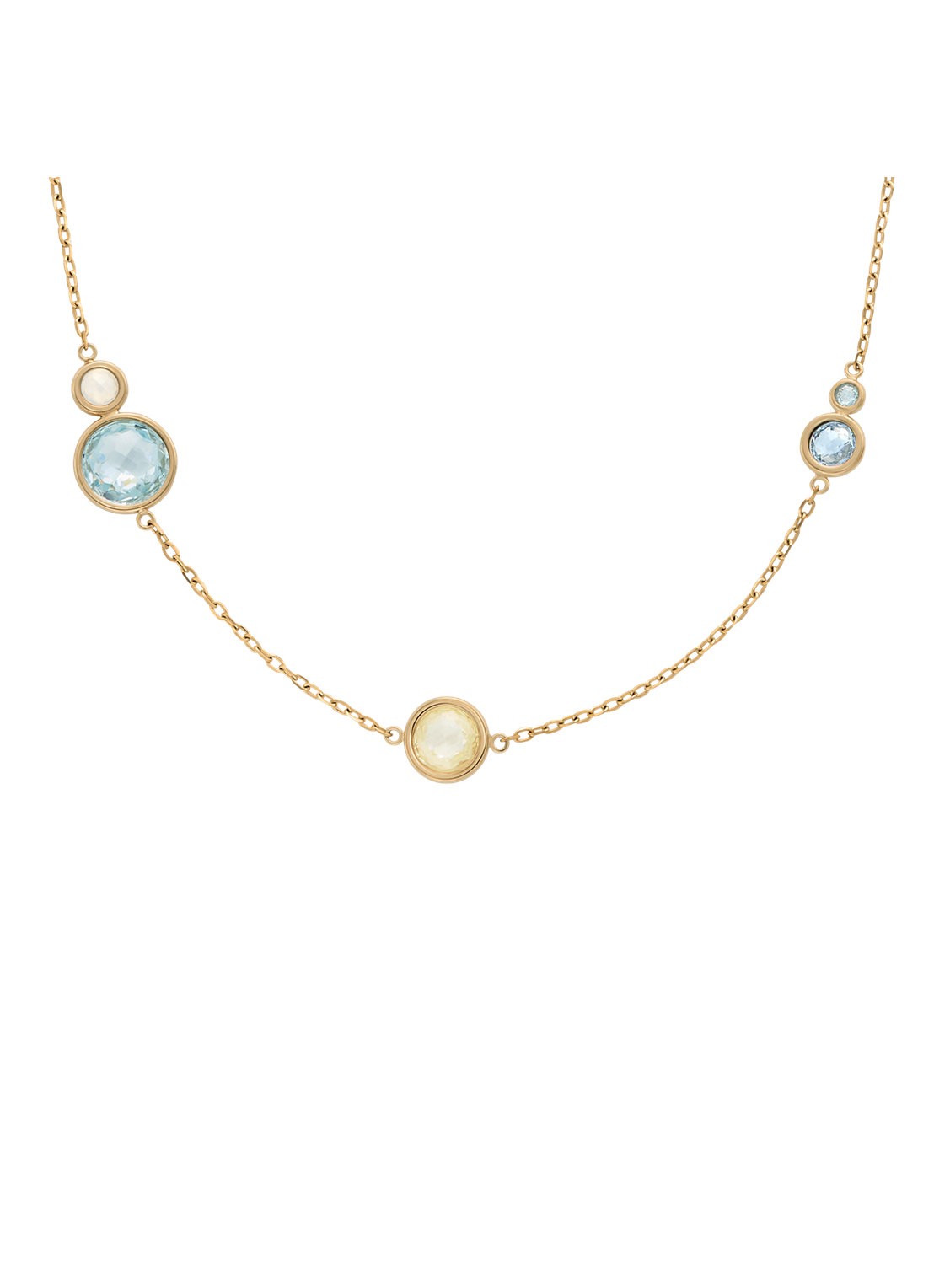 Skagen Sofie Sea Glass ketting SKJ1895710 - voorkant 4 goud