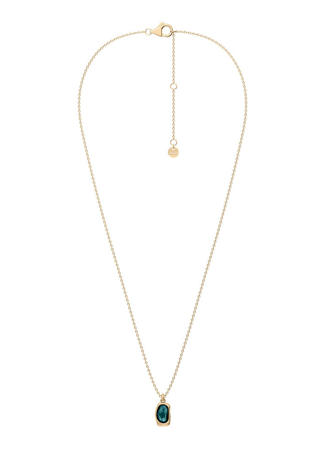 Skagen Sofie Sea Glass ketting SKJ1913710 - detail goud