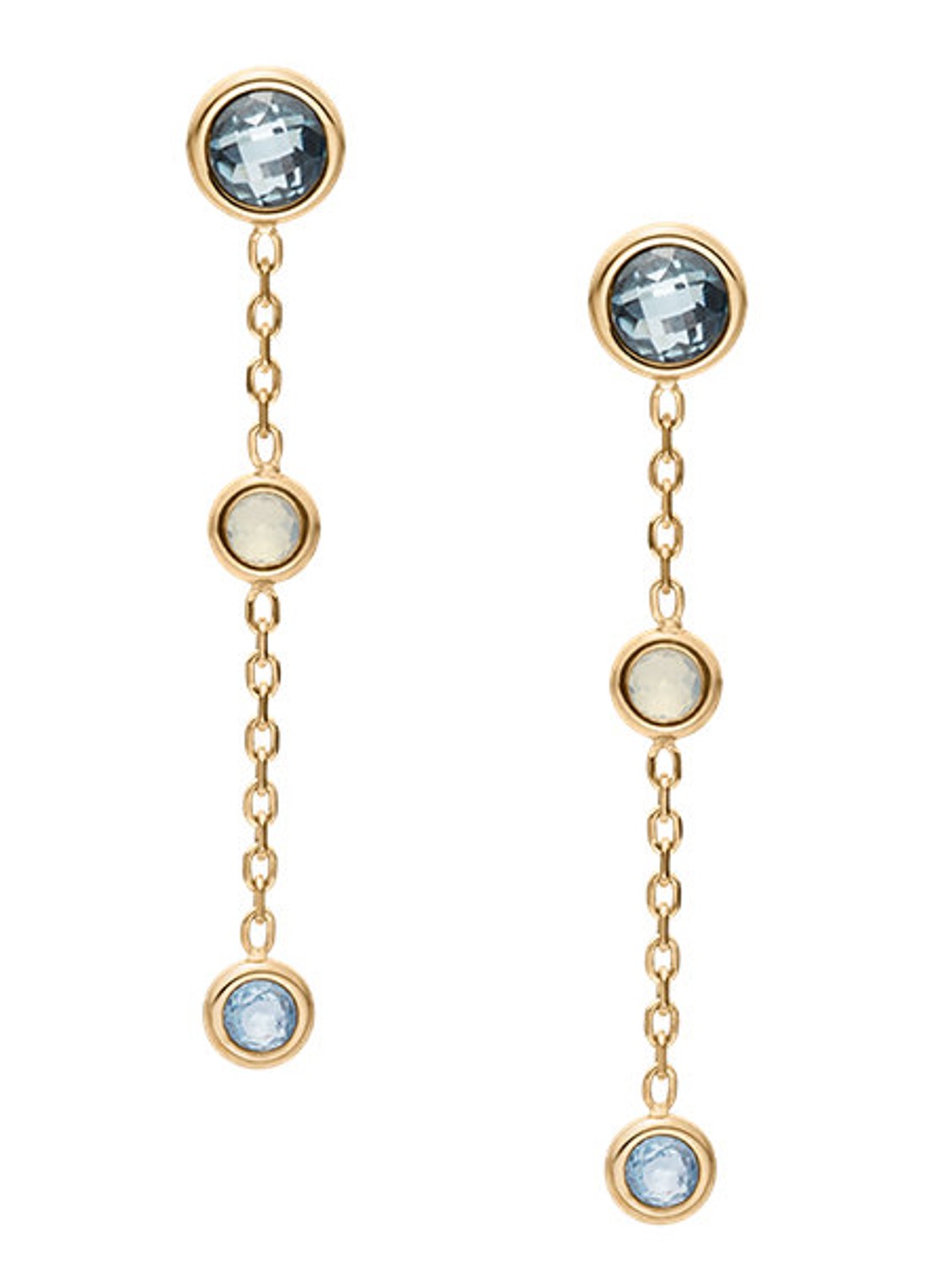 Skagen Sofie Sea Glass oorstekers SKJ1892710 - detail 2 goud