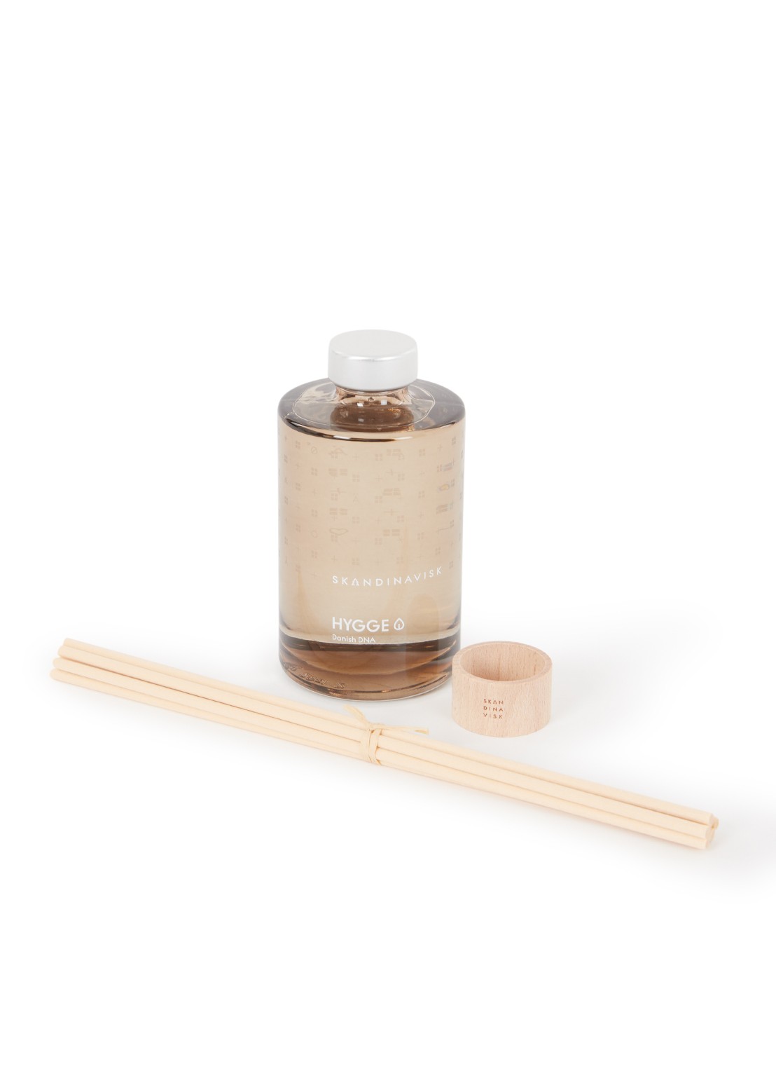 Skandinavisk HYGGE geurstokjes 200 ml - voorkant bruin