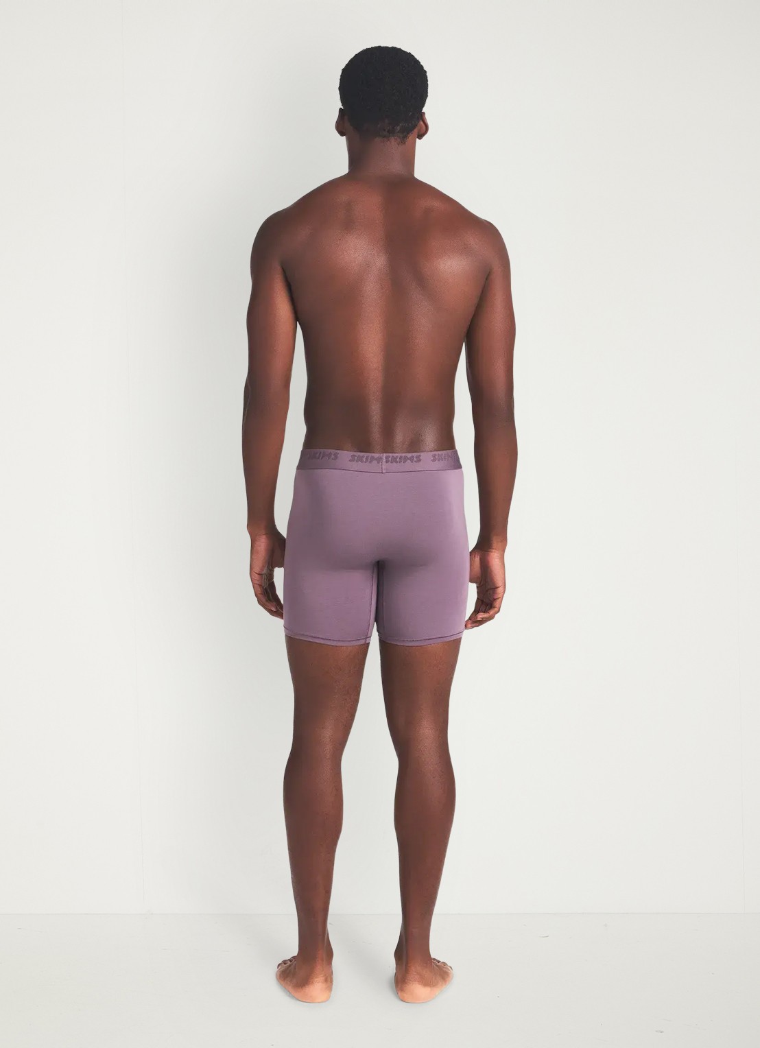 SKIMS 5'' boxershorts met logoband in 3-pack - achterkant multicolor