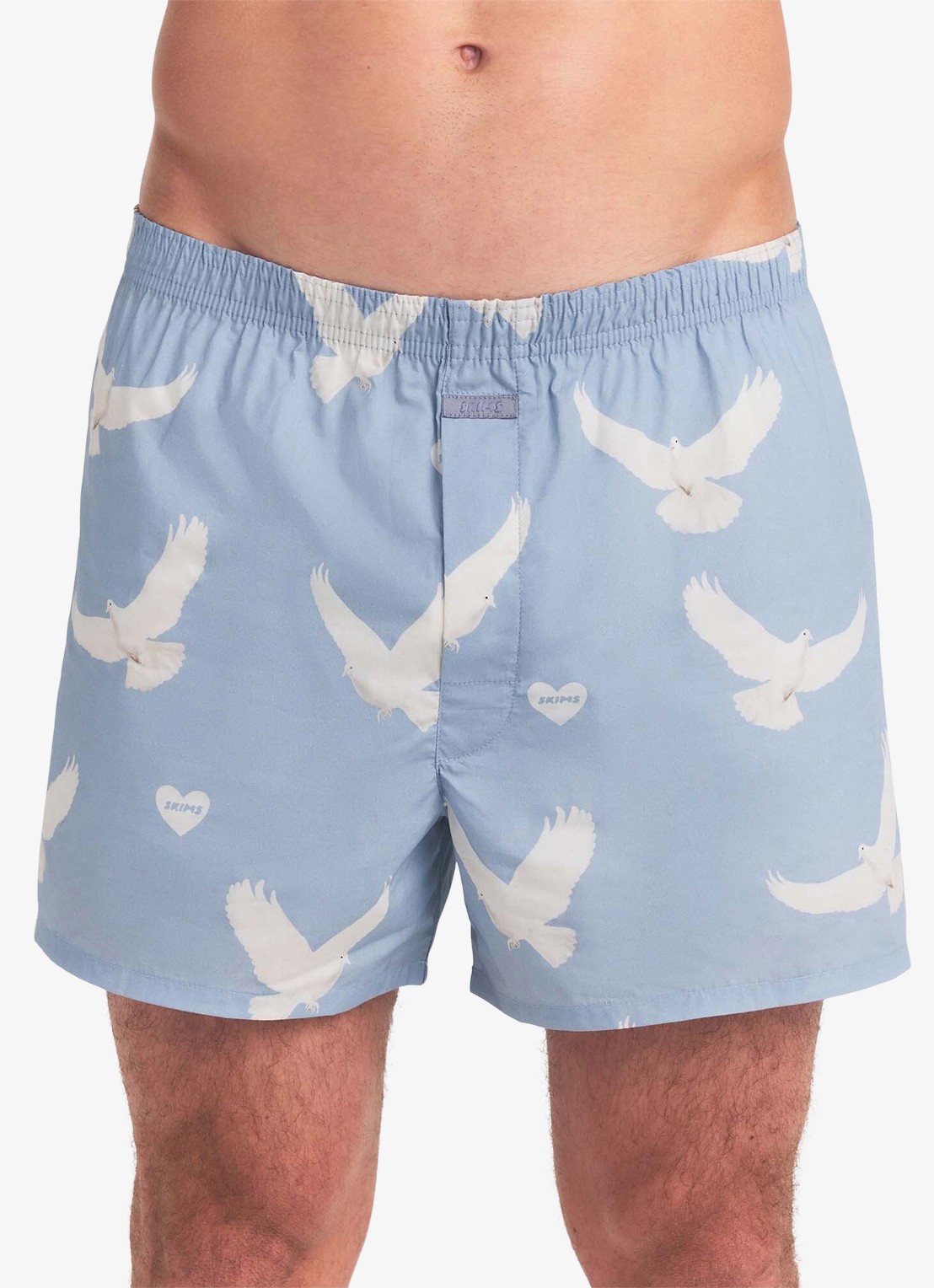 SKIMS Aero boxer met print - detail 4 beige