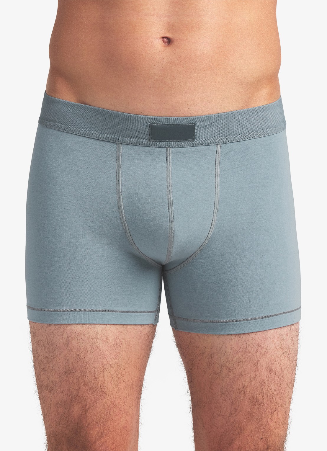 SKIMS Boxershort met logoband in 3-pack - detail 2 blauwgrijs