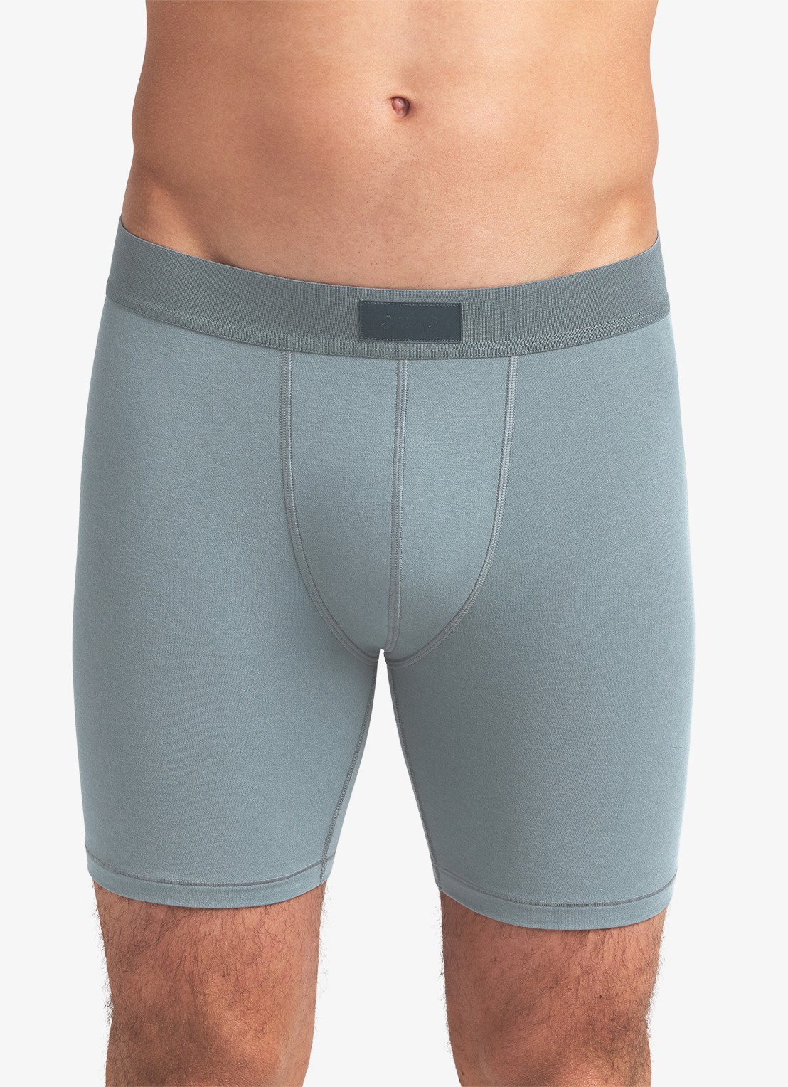 SKIMS Boxershort met logoband in 3-pack - detail 3 blauwgrijs