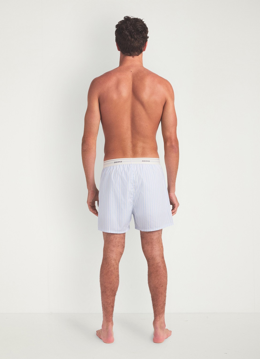 SKIMS Boxershort met logoband - achterkant 5 blauw