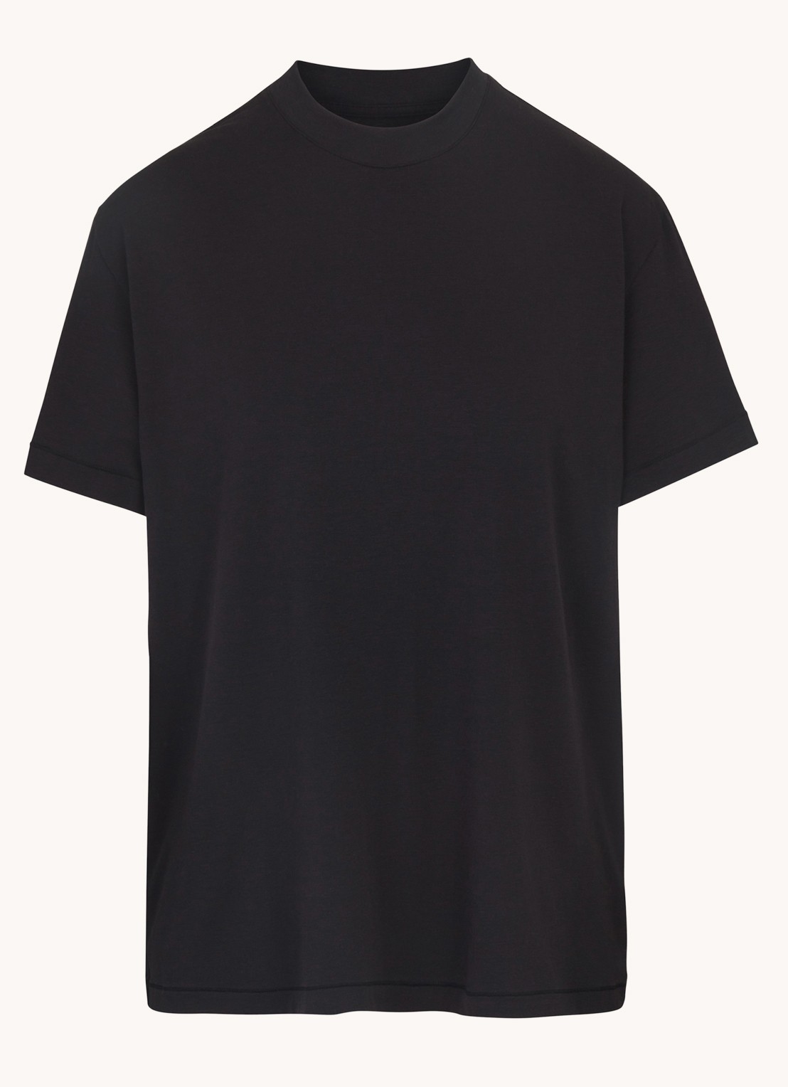 SKIMS Boyfriend oversized T-shirt met stretch - voorkant zwart