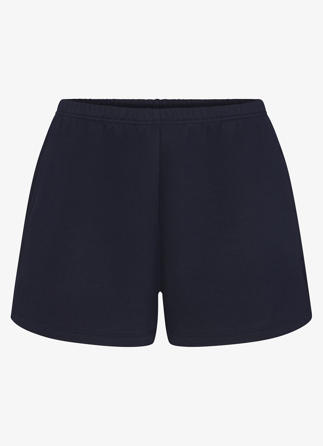 SKIMS Cotton Fleece short - voorkant 2 donkerblauw