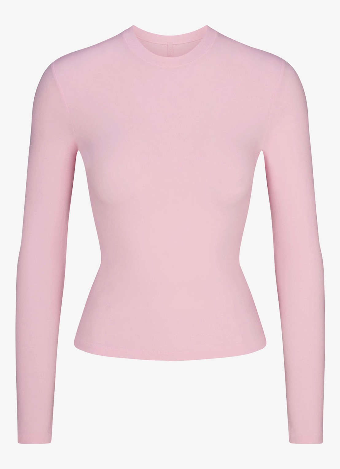 SKIMS Cotton Jersey longsleeve met ronde hals - voorkant cherry blossom