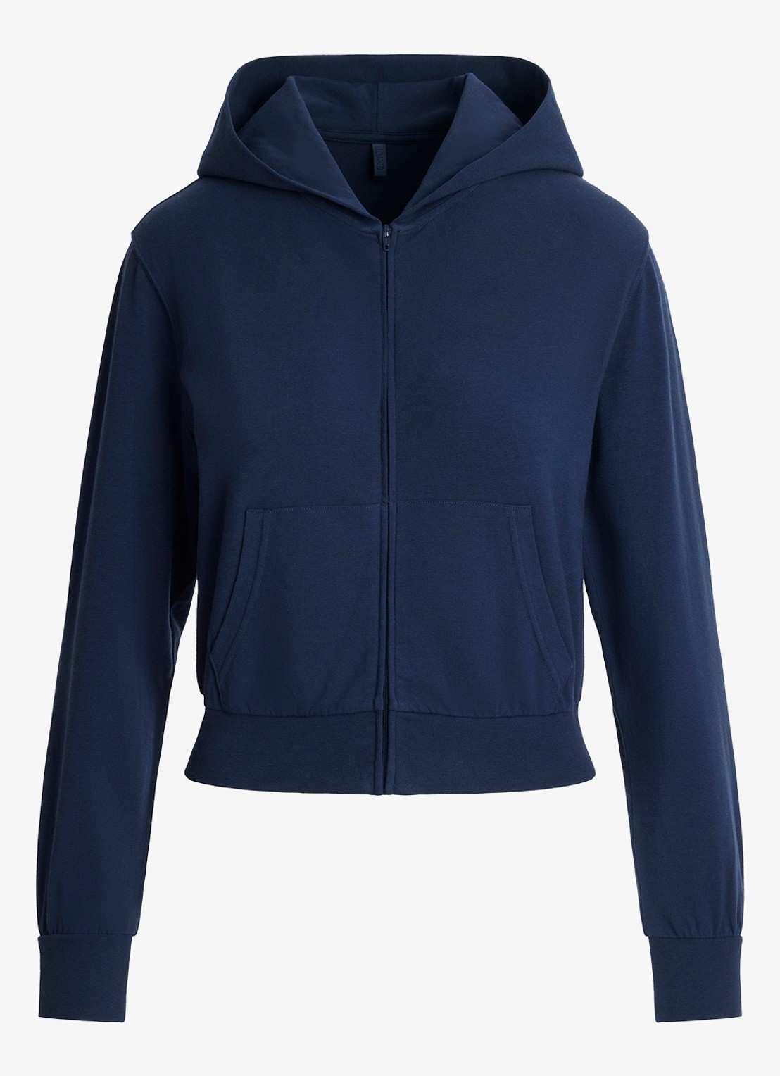 SKIMS Cotton Jersey sweatvest met zakken  - voorkant 5 donkerblauw