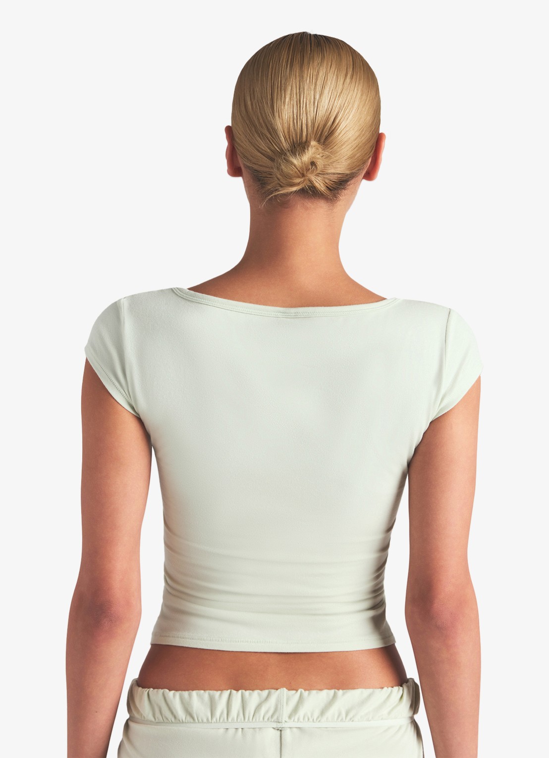 SKIMS Cotton Jersey t-shirt met rechthoekige hals - achterkant 3 mint