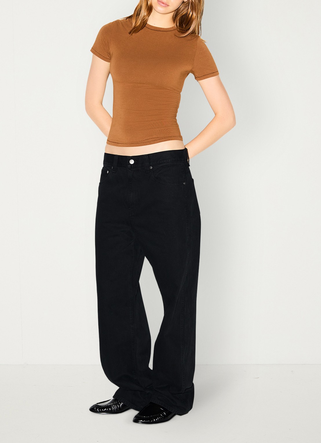 SKIMS Cotton Jersey T-shirt met ronde hals - detail 2 chai