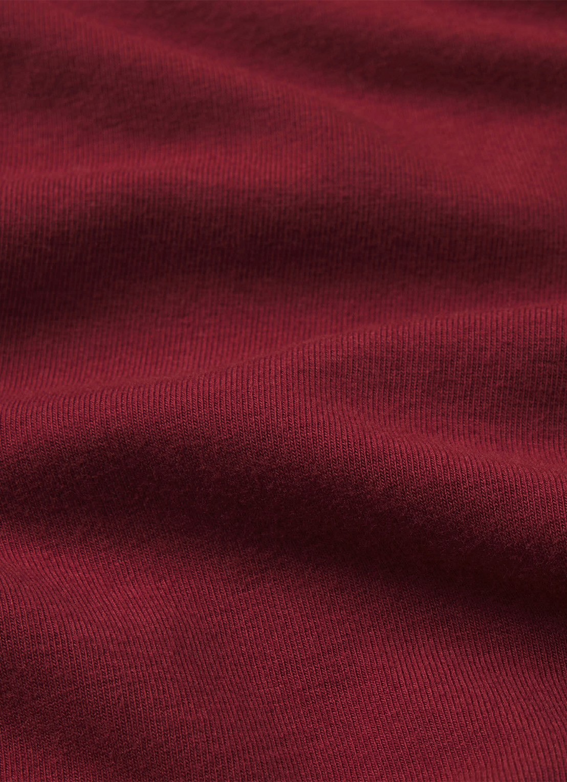 SKIMS Cotton Jersey t-shirt met stretch - detail 3 bordeauxrood