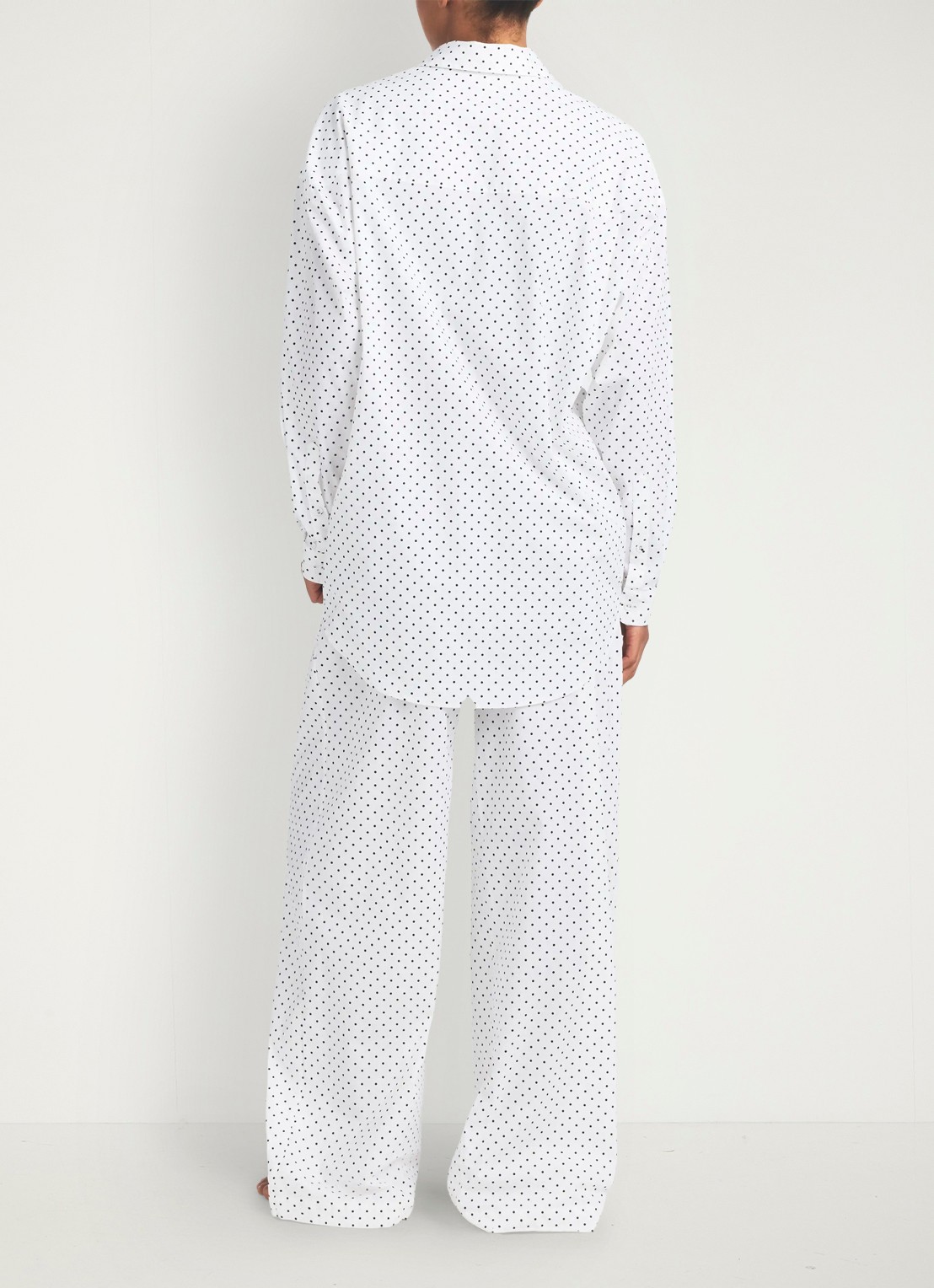 SKIMS Cotton Poplin pyjamaset met stippenprint - achterkant 3 multicolor