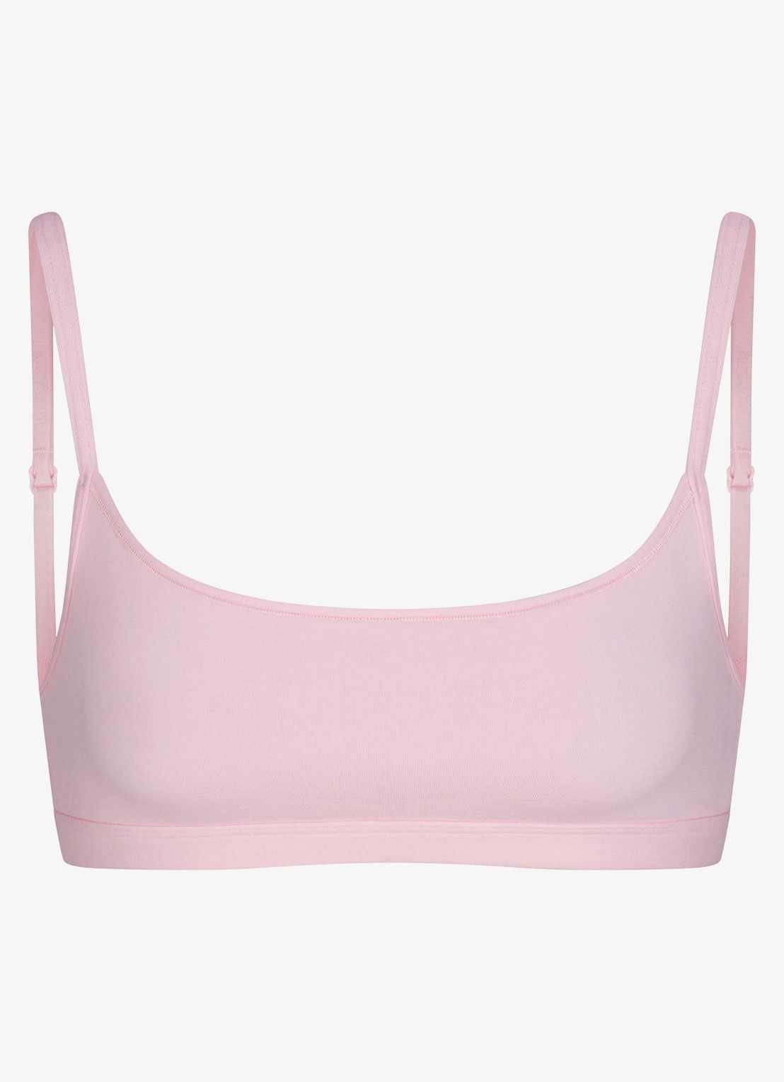 SKIMS Everyday Cotton bralette - voorkant beige