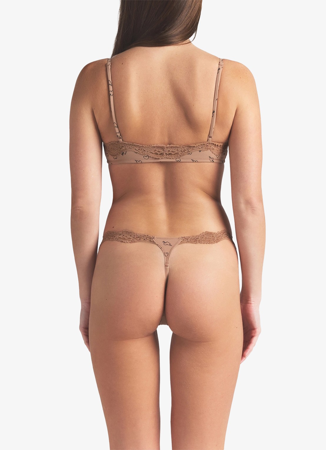 SKIMS Fits Everybody bralette met details van kant in 2-pack - detail 4 onyx and sketched hearts