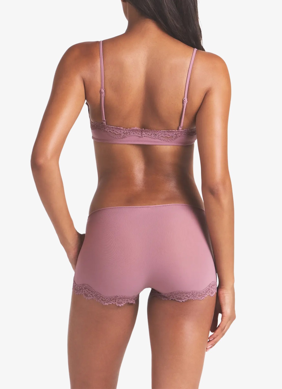 SKIMS Fits Everybody bralette met details van kant - achterkant 5 roze