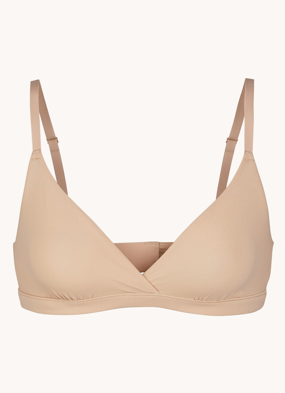 SKIMS Fits Everybody bralette zonder vulling - voorkant 3 beige