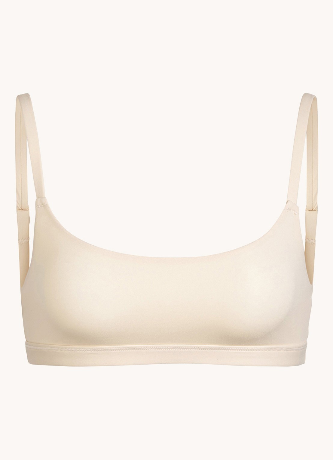 SKIMS Fits Everybody bralette zonder vulling - voorkant 2 zand