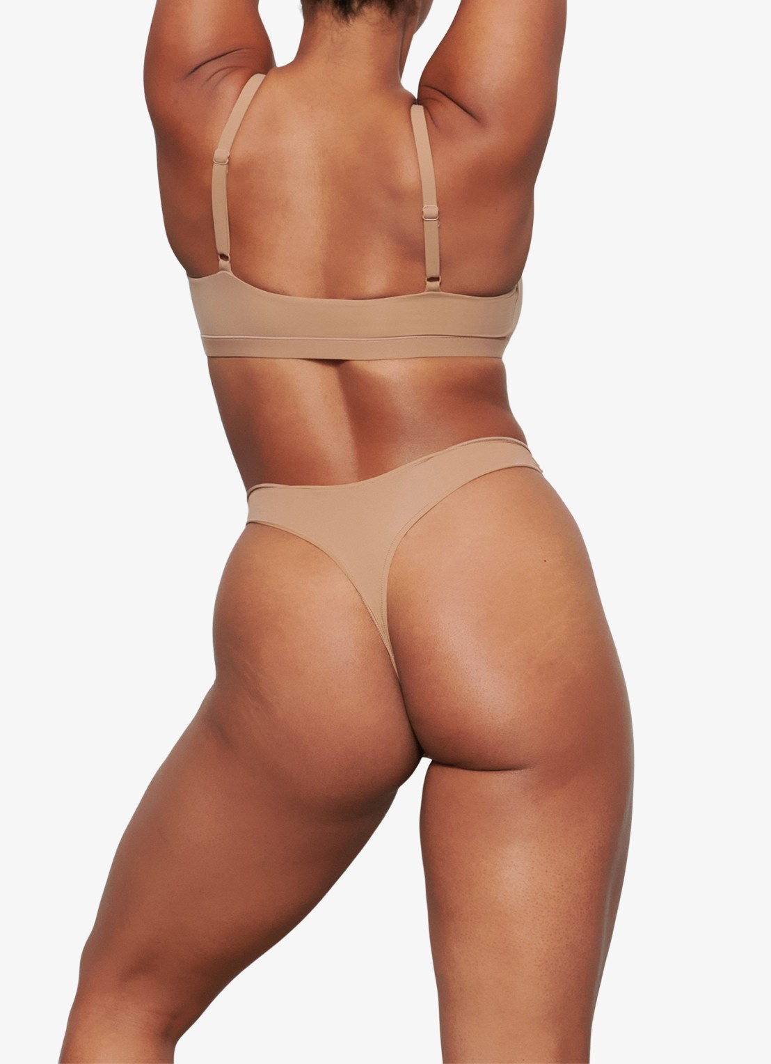 SKIMS Fits Everybody bralette  - achterkant lichtbruin