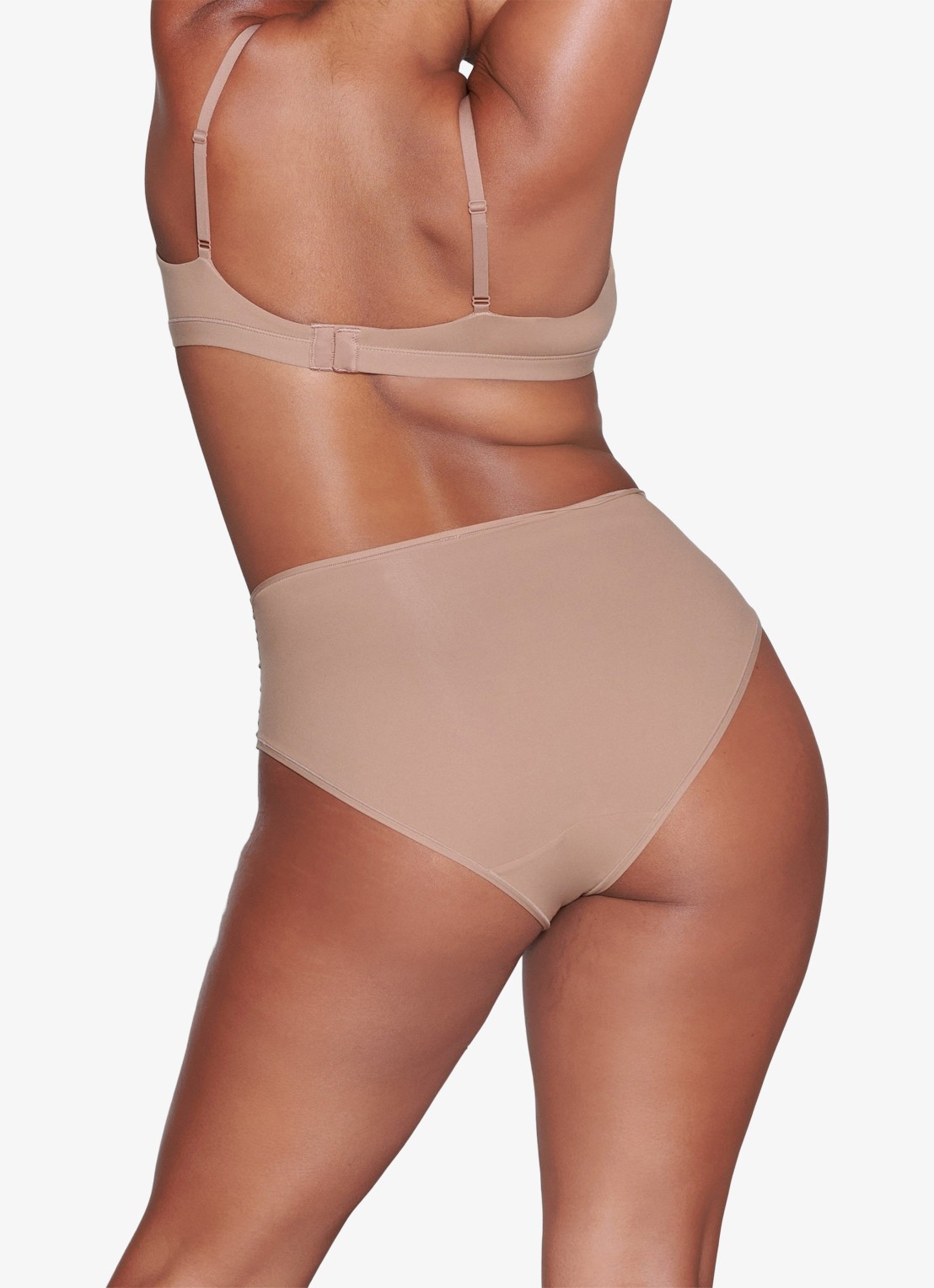 SKIMS Fits Everybody Crossover bralette zonder vulling - achterkant 4 beige