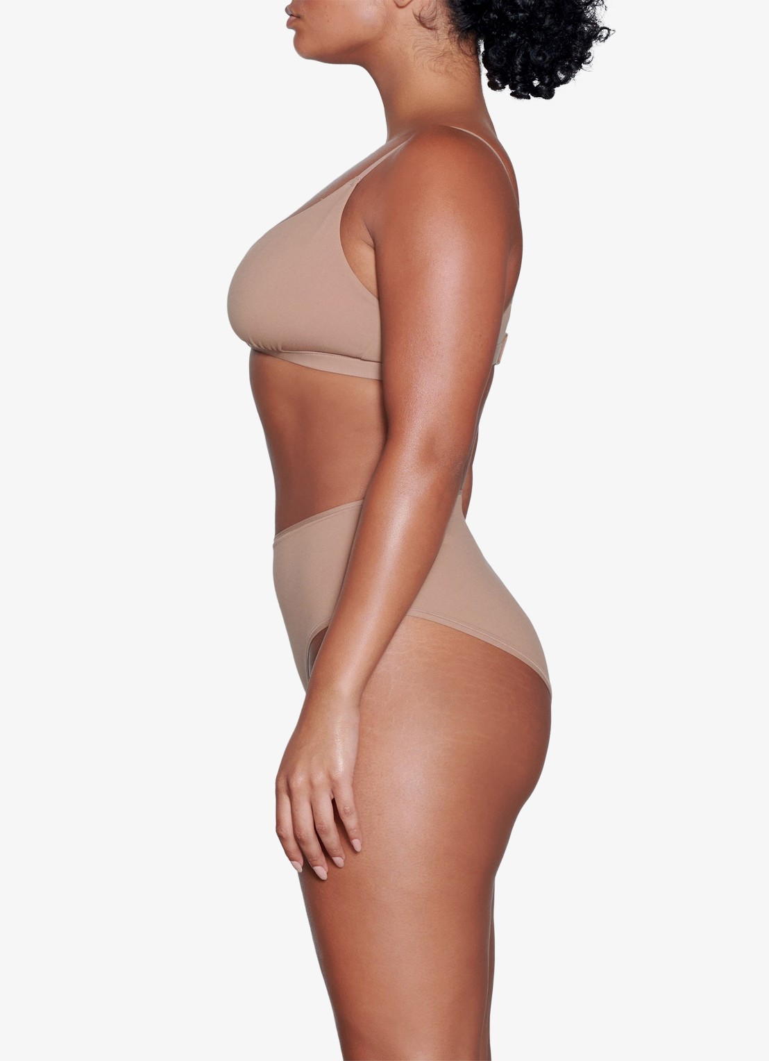 SKIMS Fits Everybody Crossover bralette zonder vulling - detail 3 beige