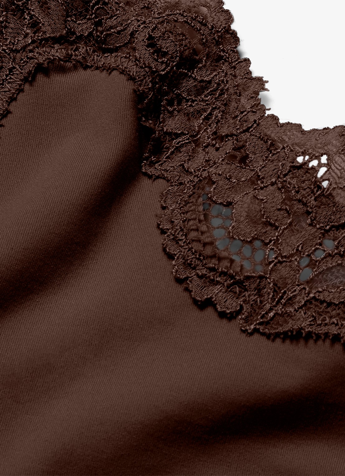SKIMS Fits Everybody Lace bralette met kant - detail 4 bruin