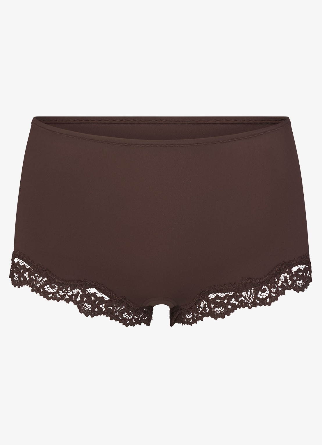 SKIMS Fits Everybody Lace set met kant - voorkant bruin