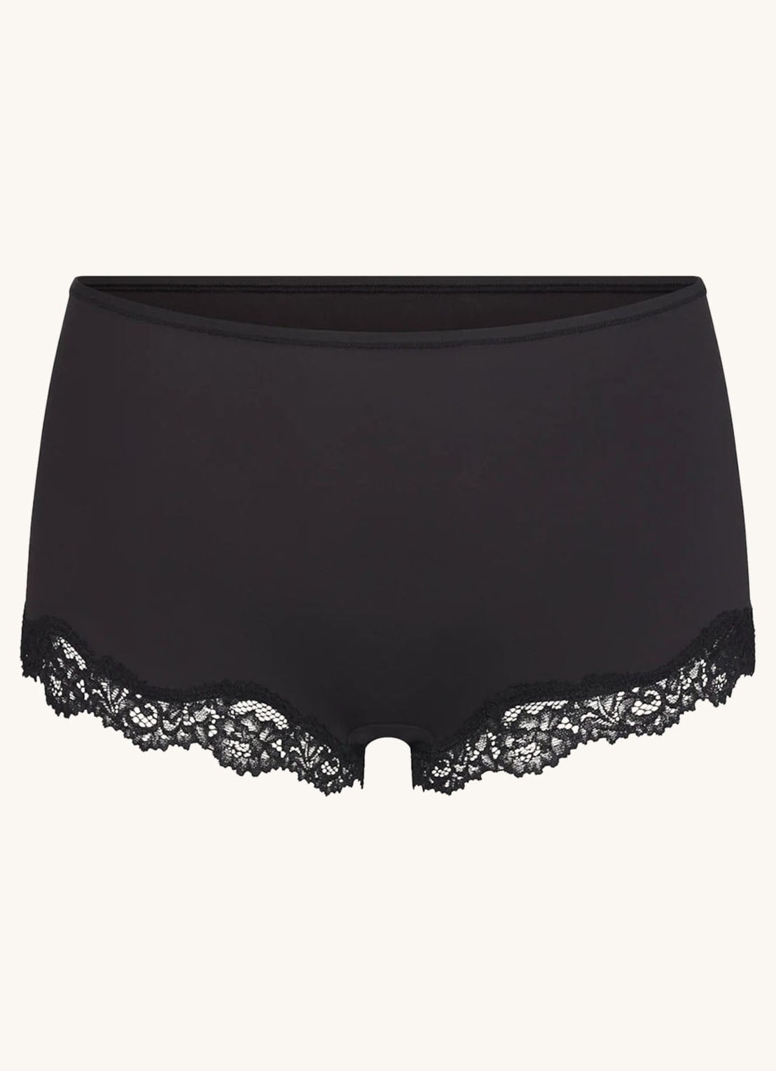 SKIMS Fits Everybody Lace shorty met kant - voorkant 3 antraciet