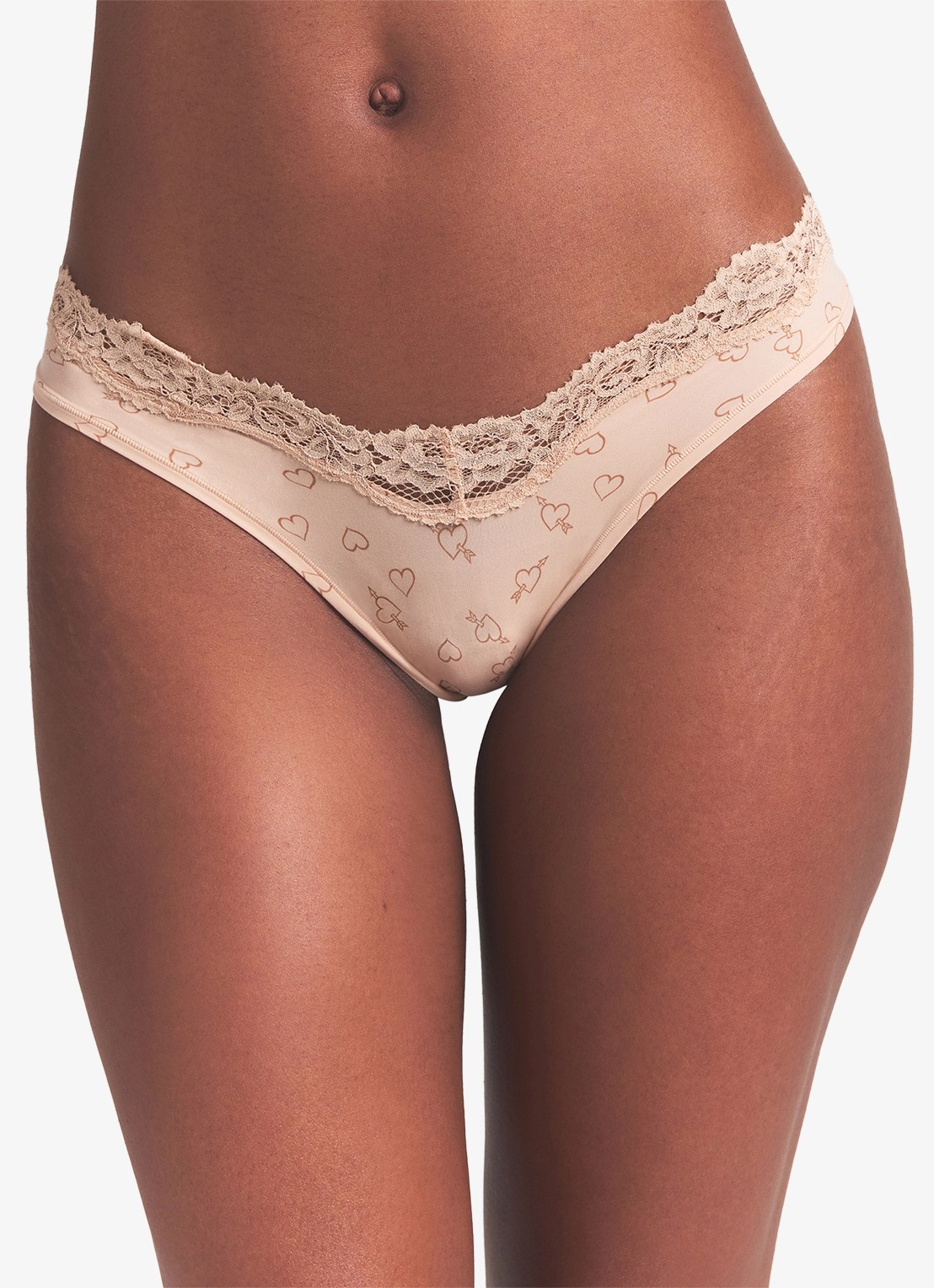 SKIMS Fits Everybody Lace slip met print en kant - detail 4 mica sketched hearts