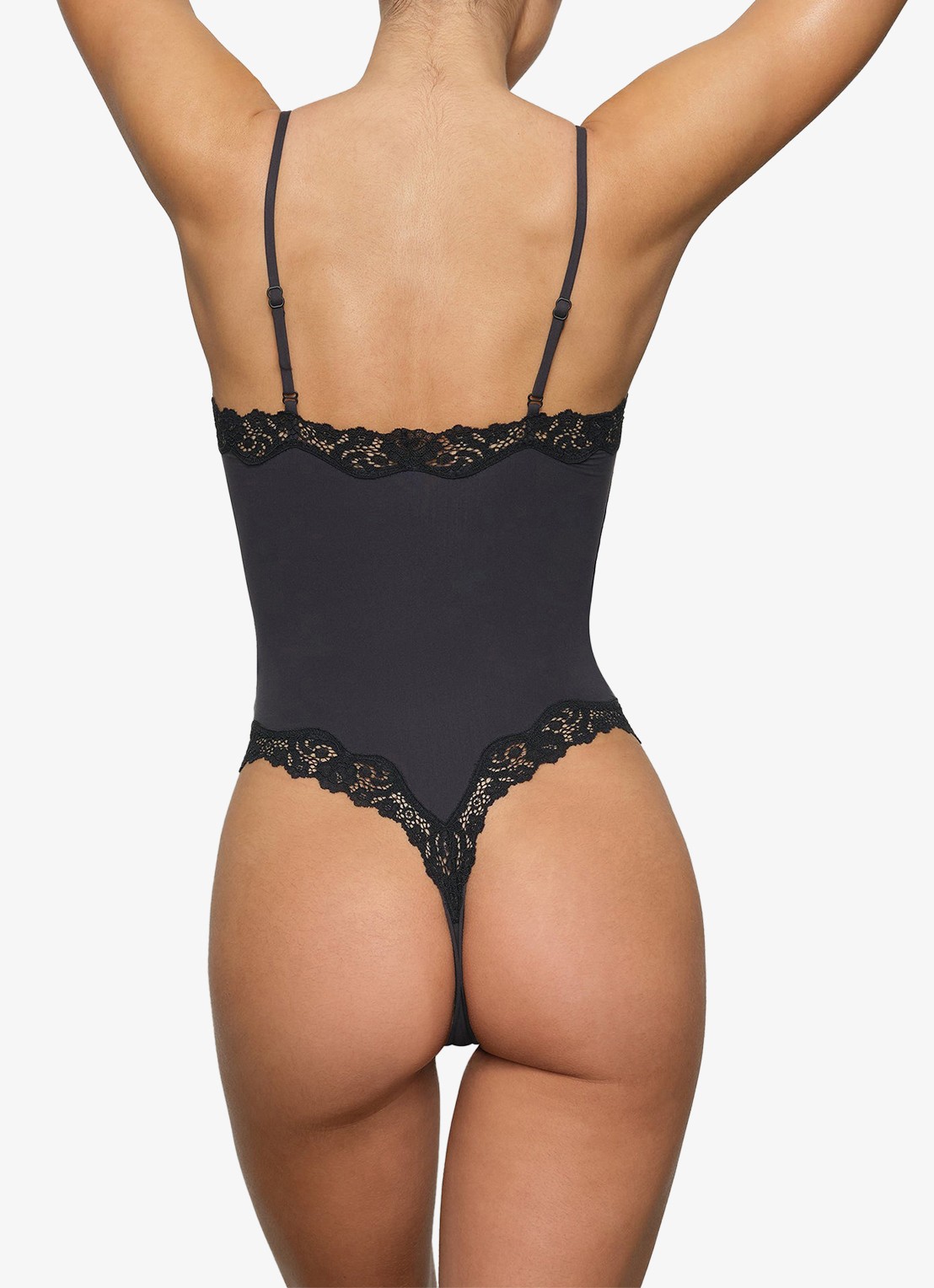 SKIMS Fits Everybody Lace stringbody  - achterkant 3 zwart