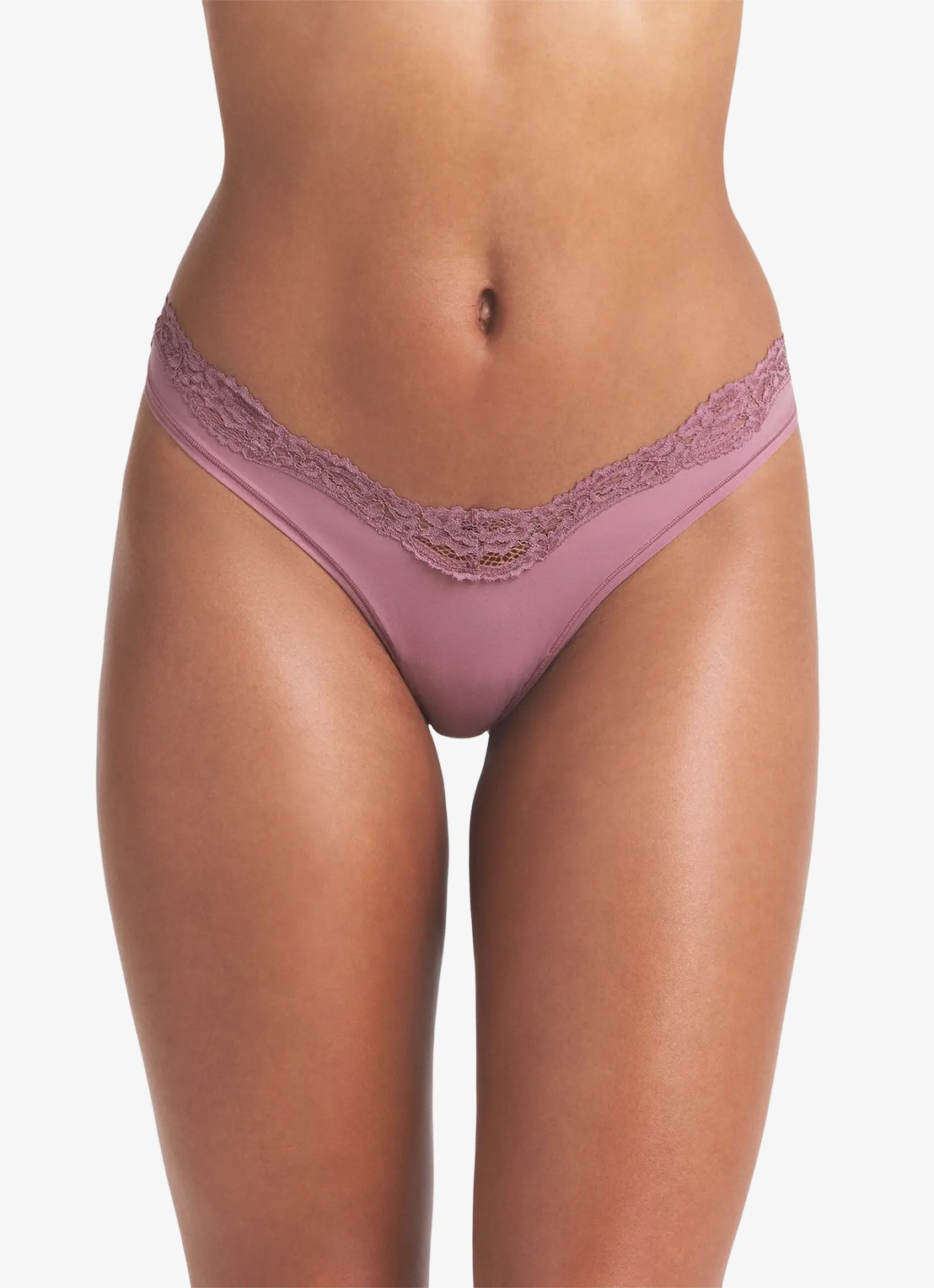 SKIMS Fits Everybody Lace tanga met kant - detail 3 oudroze