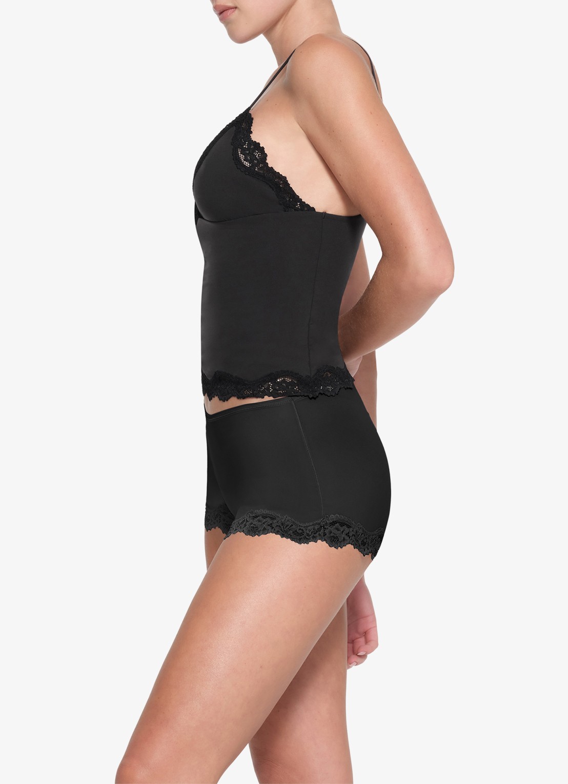 SKIMS Fits Everybody Lace top met kant - detail 4 zwart