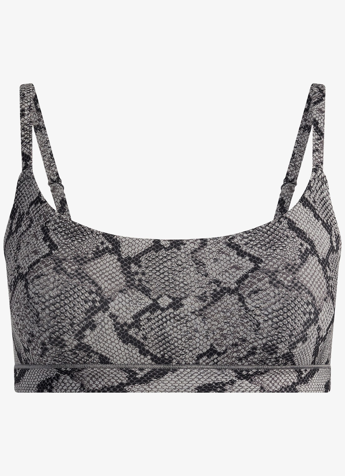 SKIMS Fits Everybody Scoop bralette met print - voorkant shadow snake print