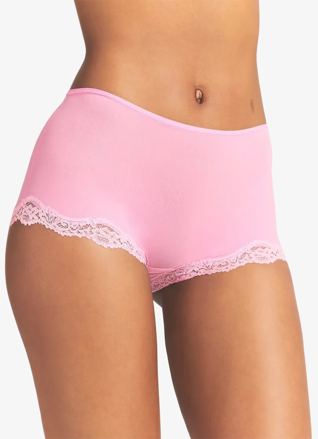 SKIMS Fits Everybody shorty met details van kant - detail 4 lichtroze