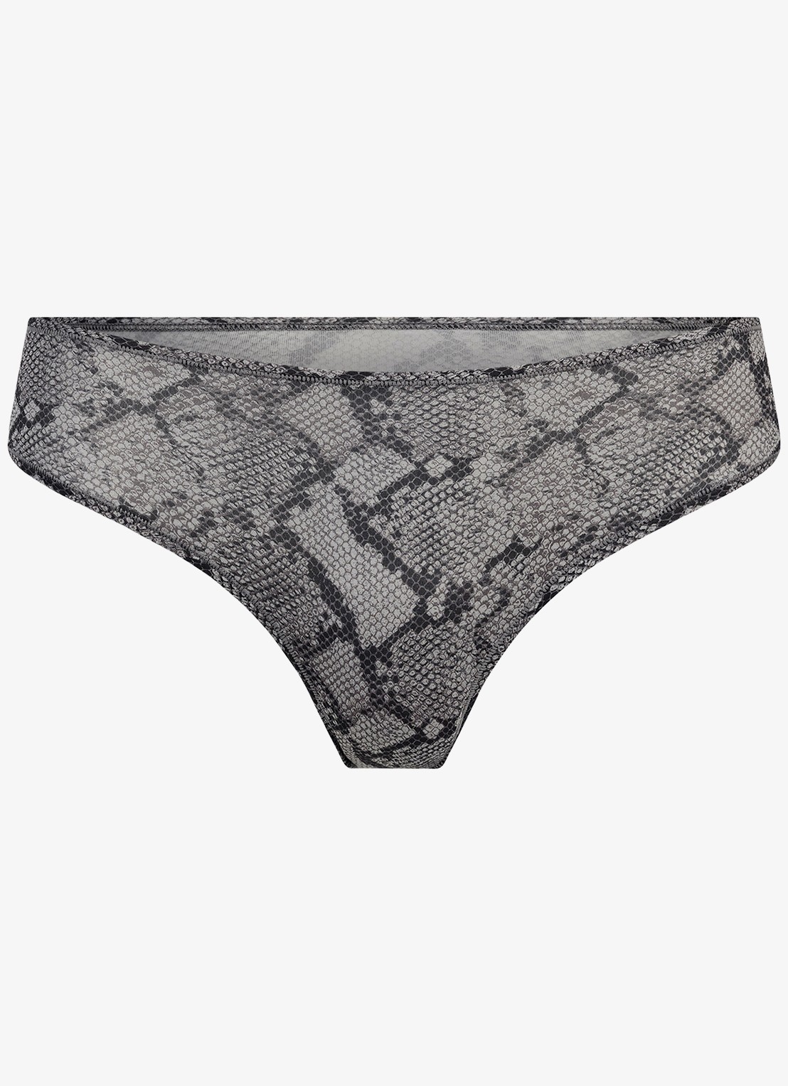 SKIMS Fits Everybody string met print - voorkant shadow snake print