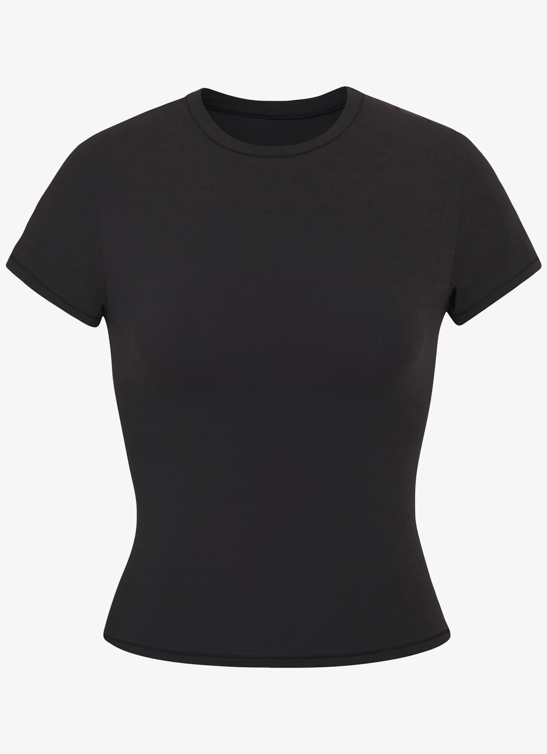 SKIMS Fits Everybody T-shirt met ronde hals - voorkant 2 zwart