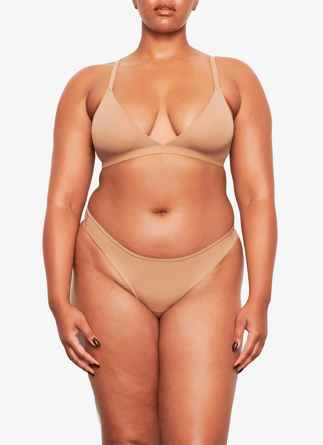SKIMS Fits Everybody triangle bralette - detail 2 taupe